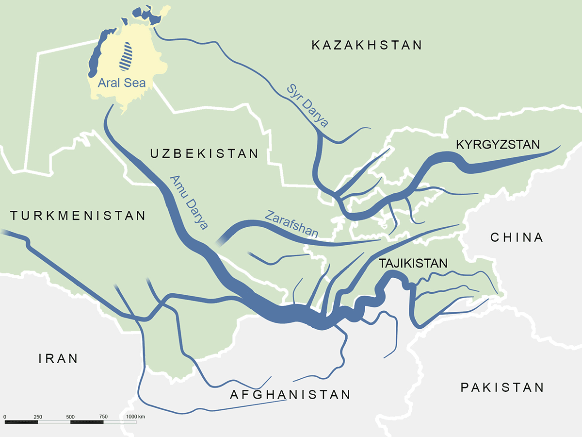 аральское море карта