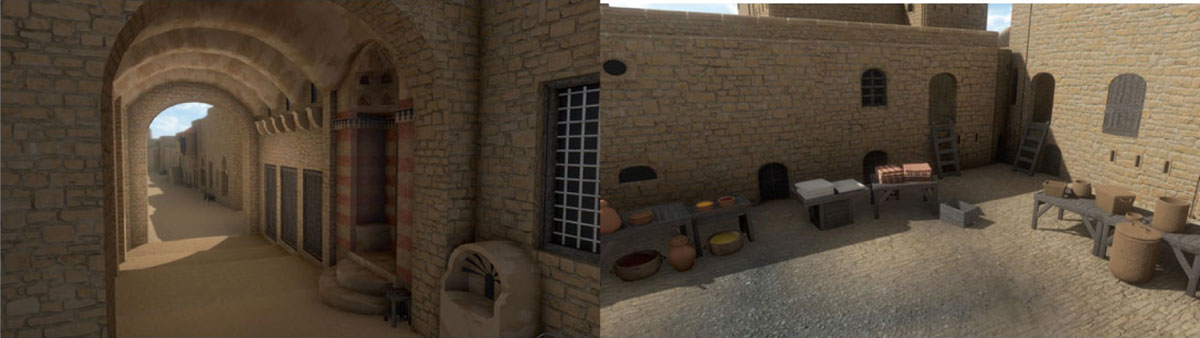 Two streetview images of the final 3D reconstruction