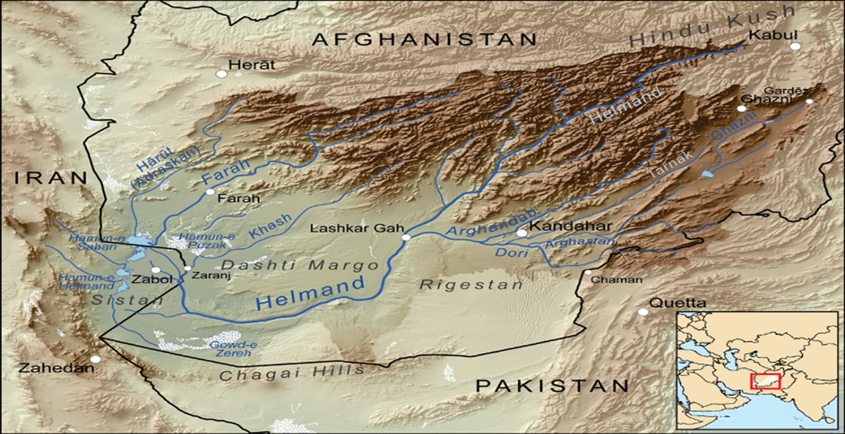 helmand river map