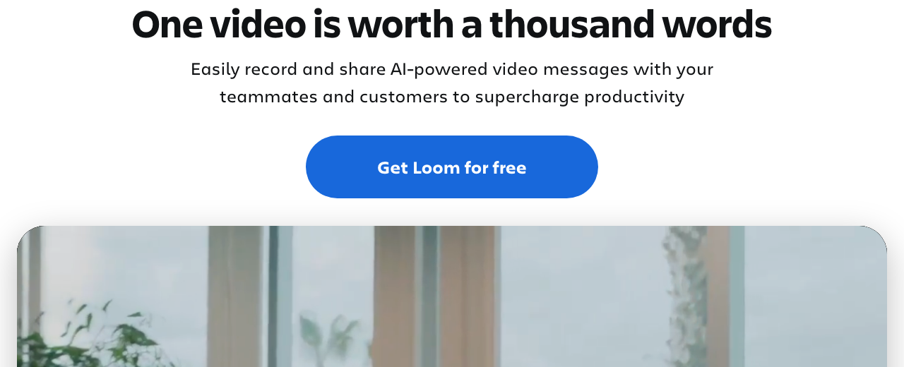 Loom — where you'll do this