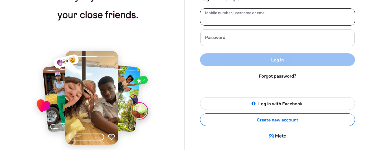 Instagram — where you'll do this