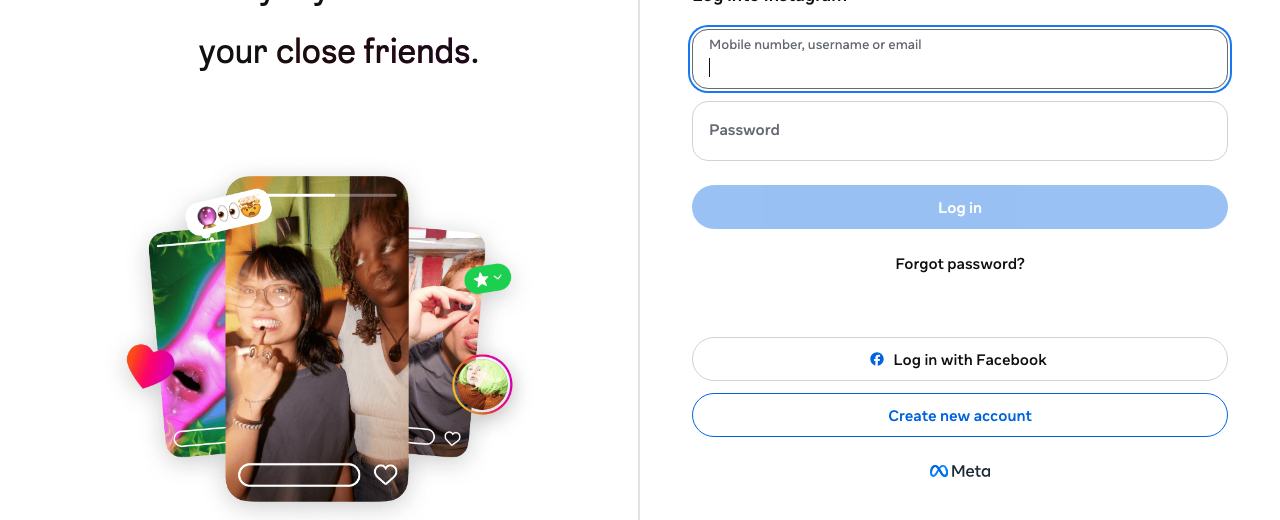 Instagram — where you'll do this