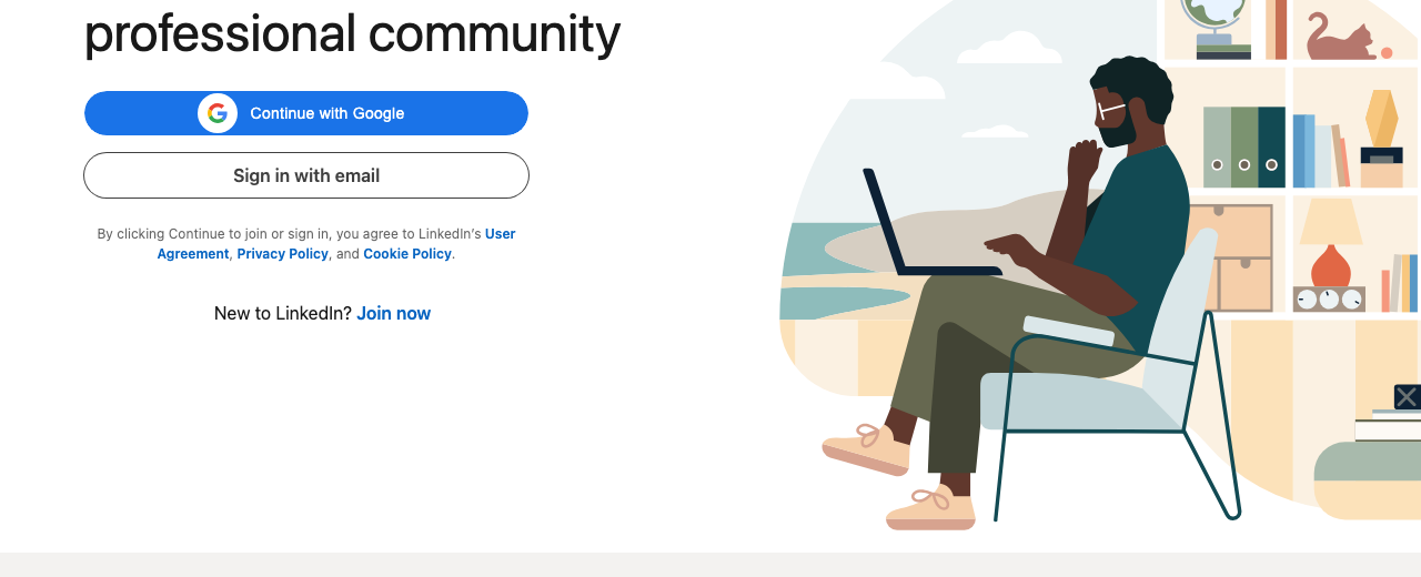 LinkedIn — where you'll do this
