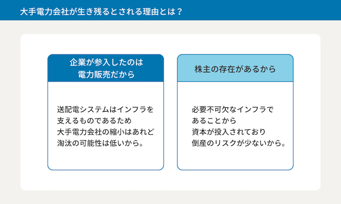 大手電力会社が生き残る理由