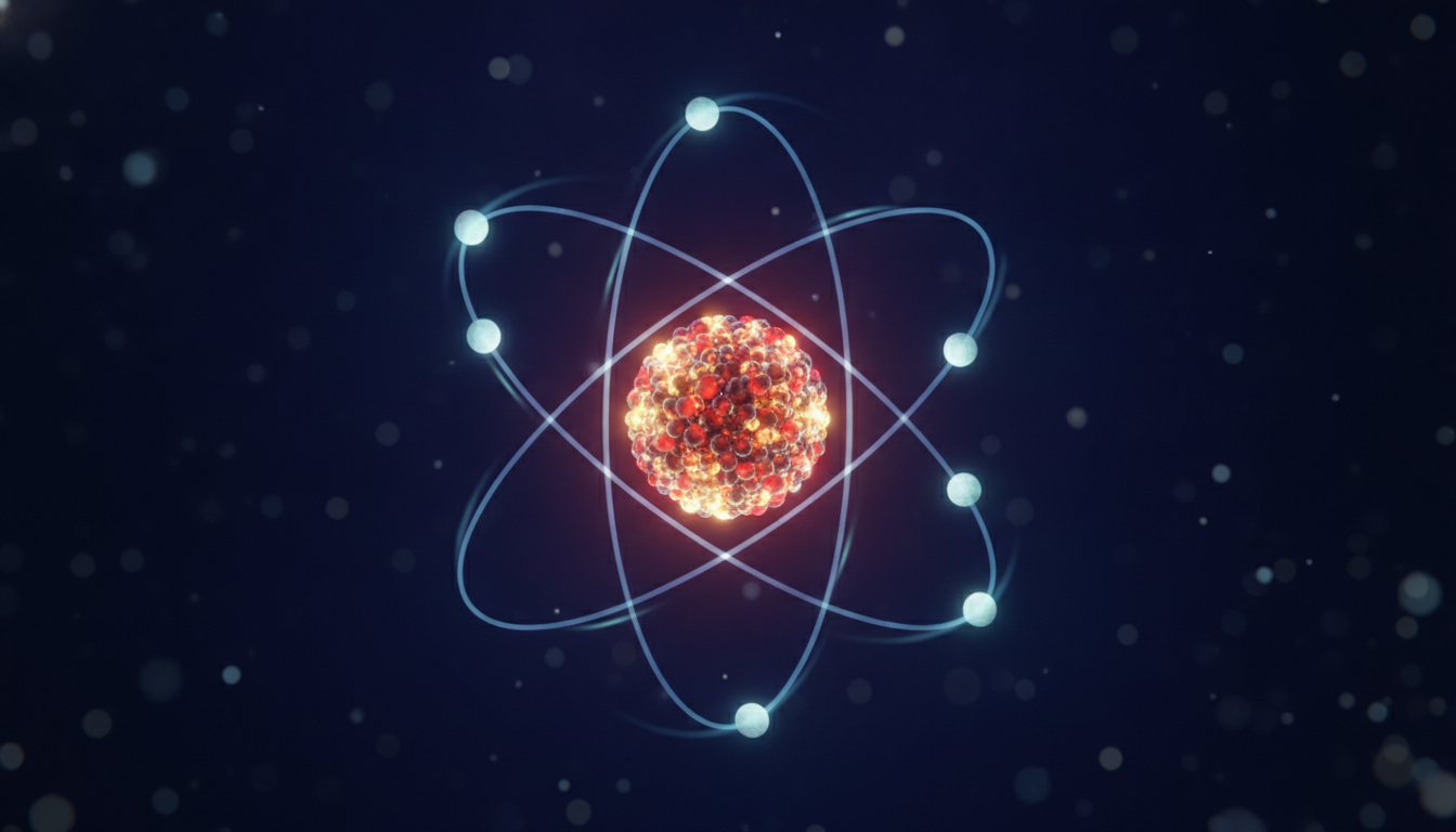 Inside the Atom: Protons, Neutrons & Electrons — illustration