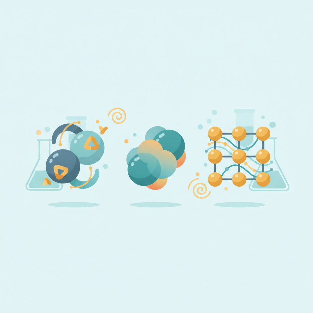 Ionic, Covalent & Metallic Bonding — illustration