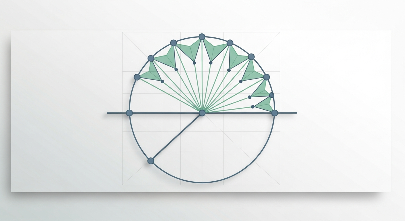 Elastic Invariance: The Inscribed Angle Theorem — illustration