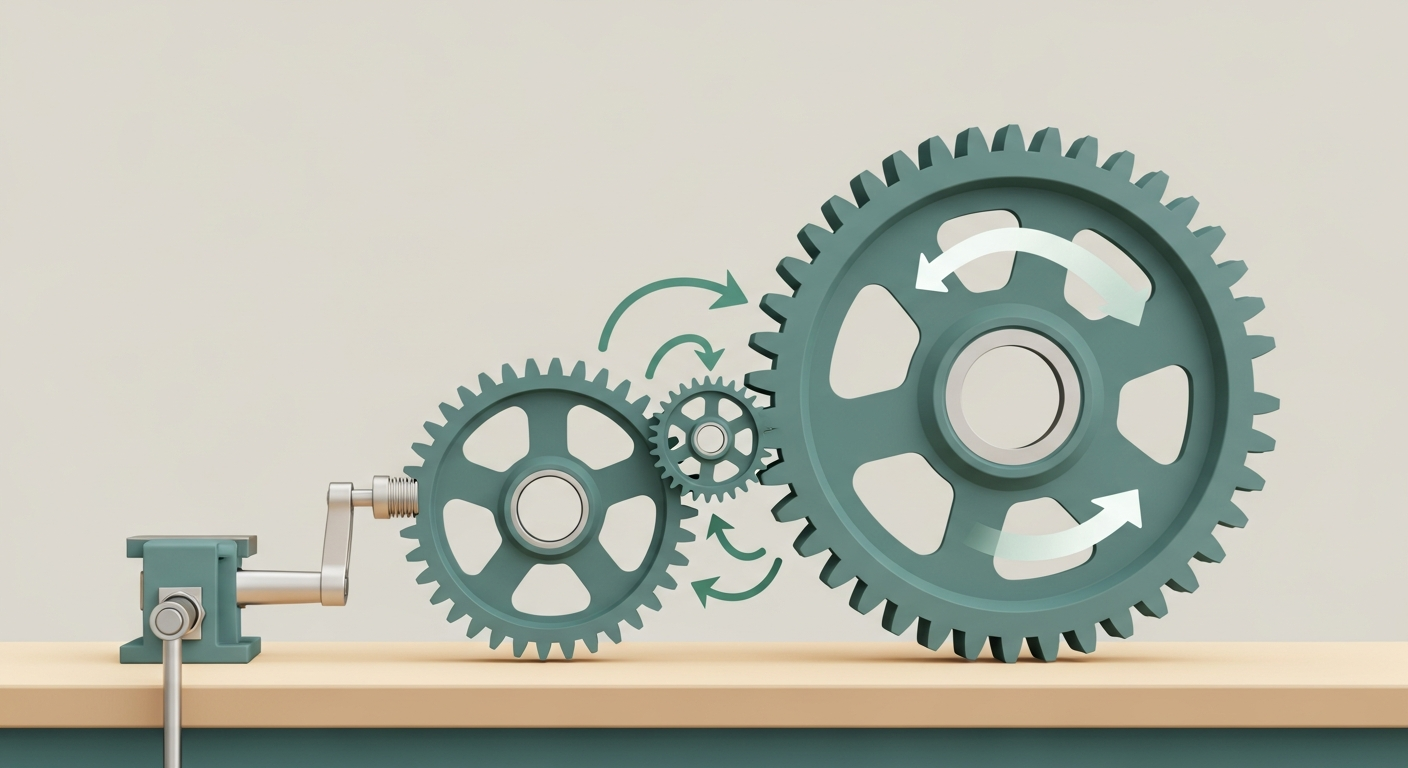 Chain Rule Gears: Differentiating Composite Functions — illustration