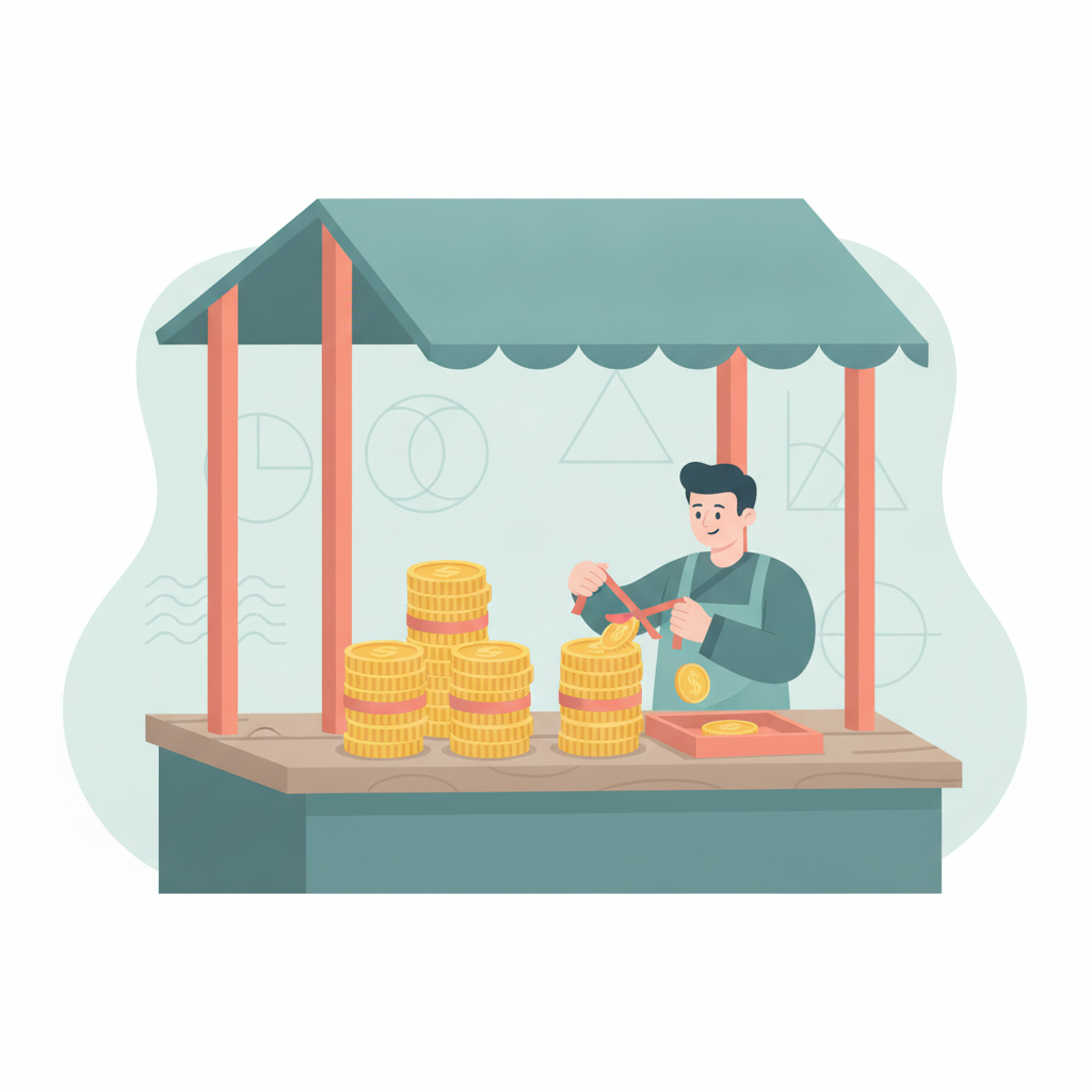 Borrowing Next Door: Subtraction with Regrouping — illustration