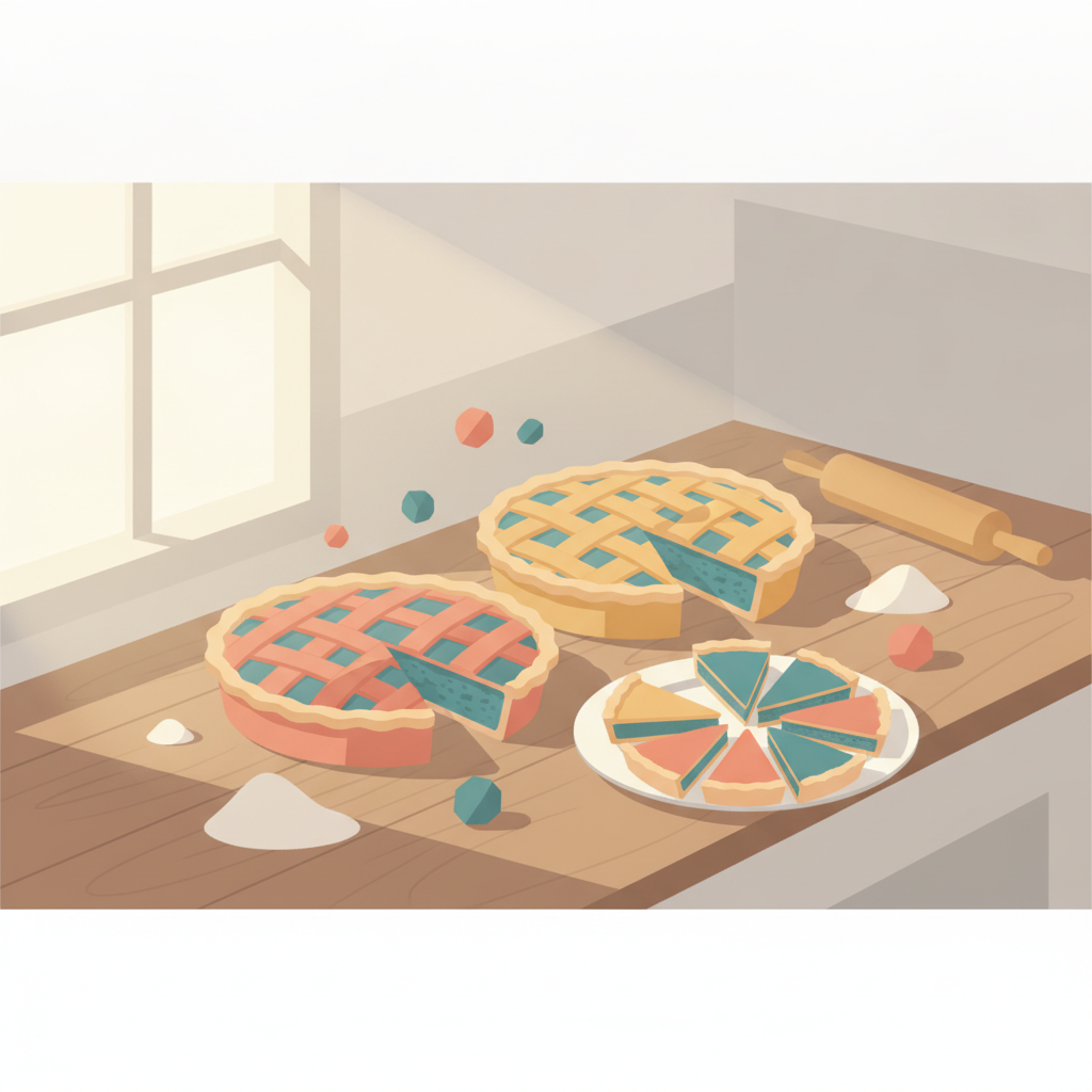 Adding &amp; Subtracting Mixed Numbers: Same-Size Pieces, Please! — illustration