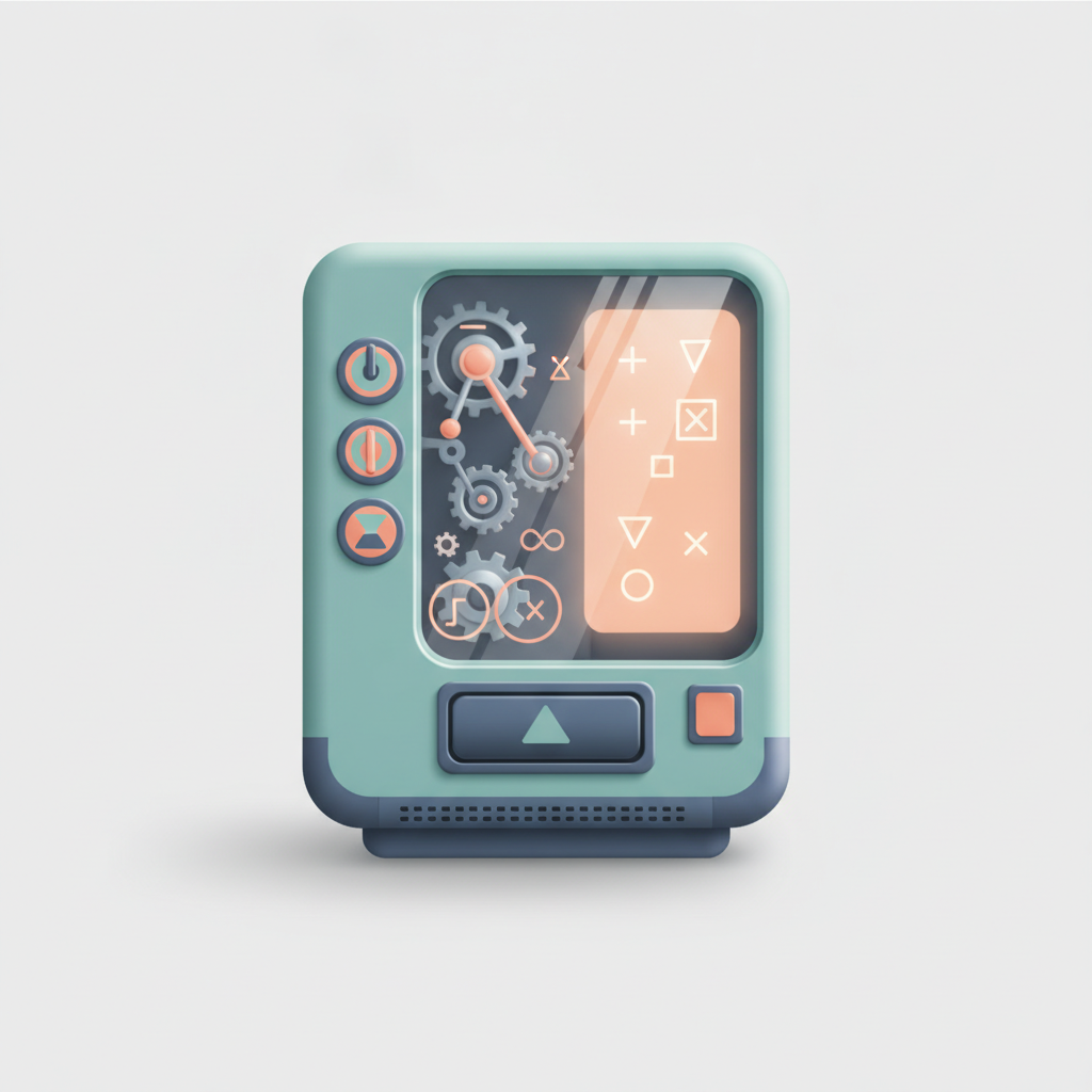 Expressions & Variables: The Machine That Waits for a Number — illustration