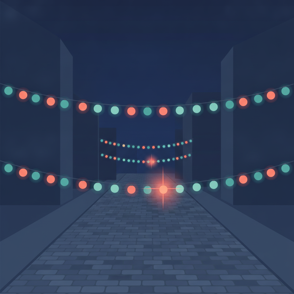 GCF & LCM: Splitting Bags and Syncing Lights — illustration