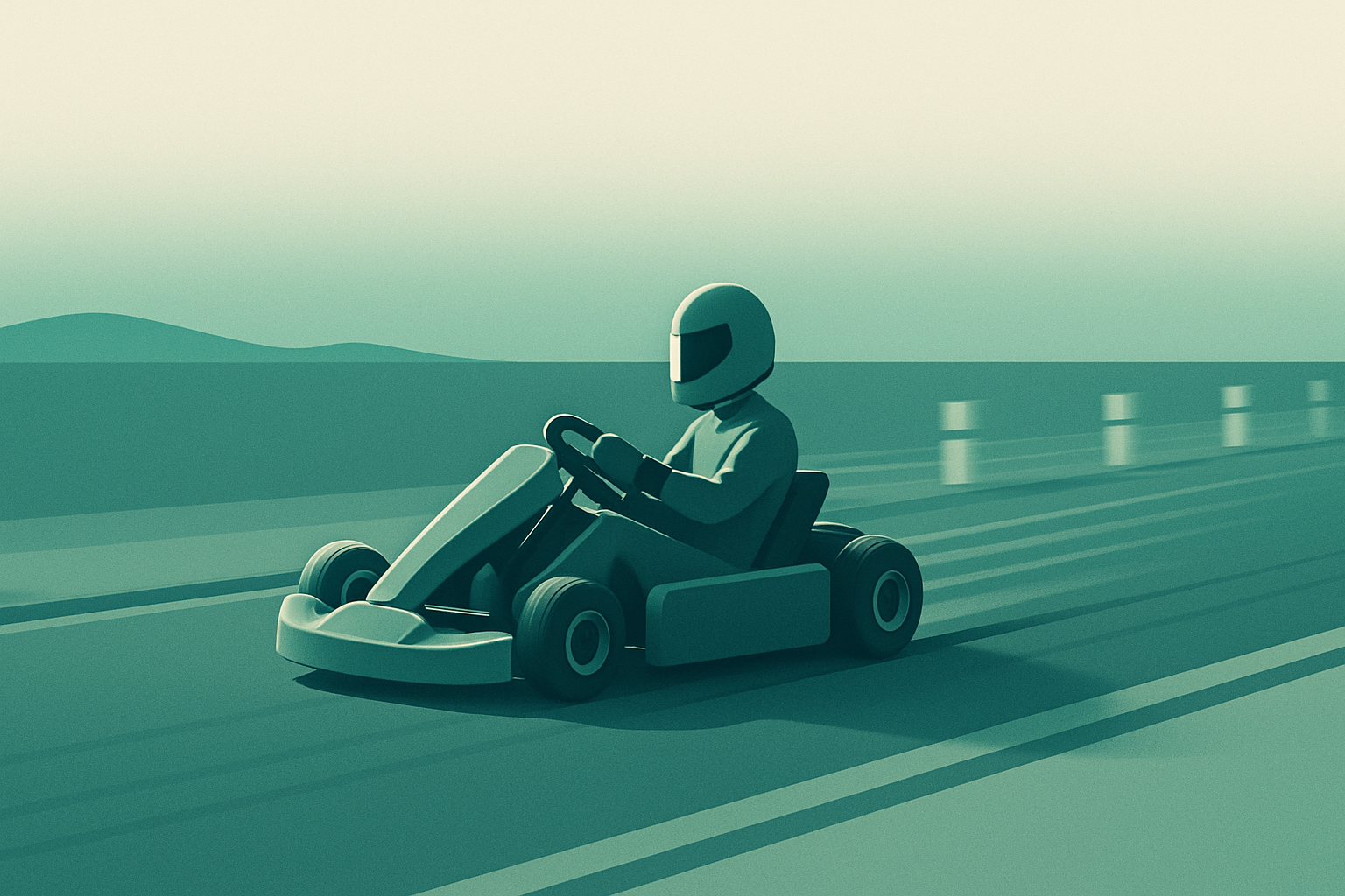 Speed Track: Distance, Time, and Constant Speed — illustration