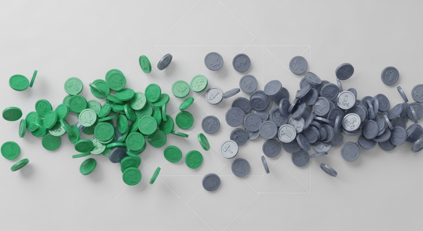 Experimental vs. Theoretical Probability — illustration