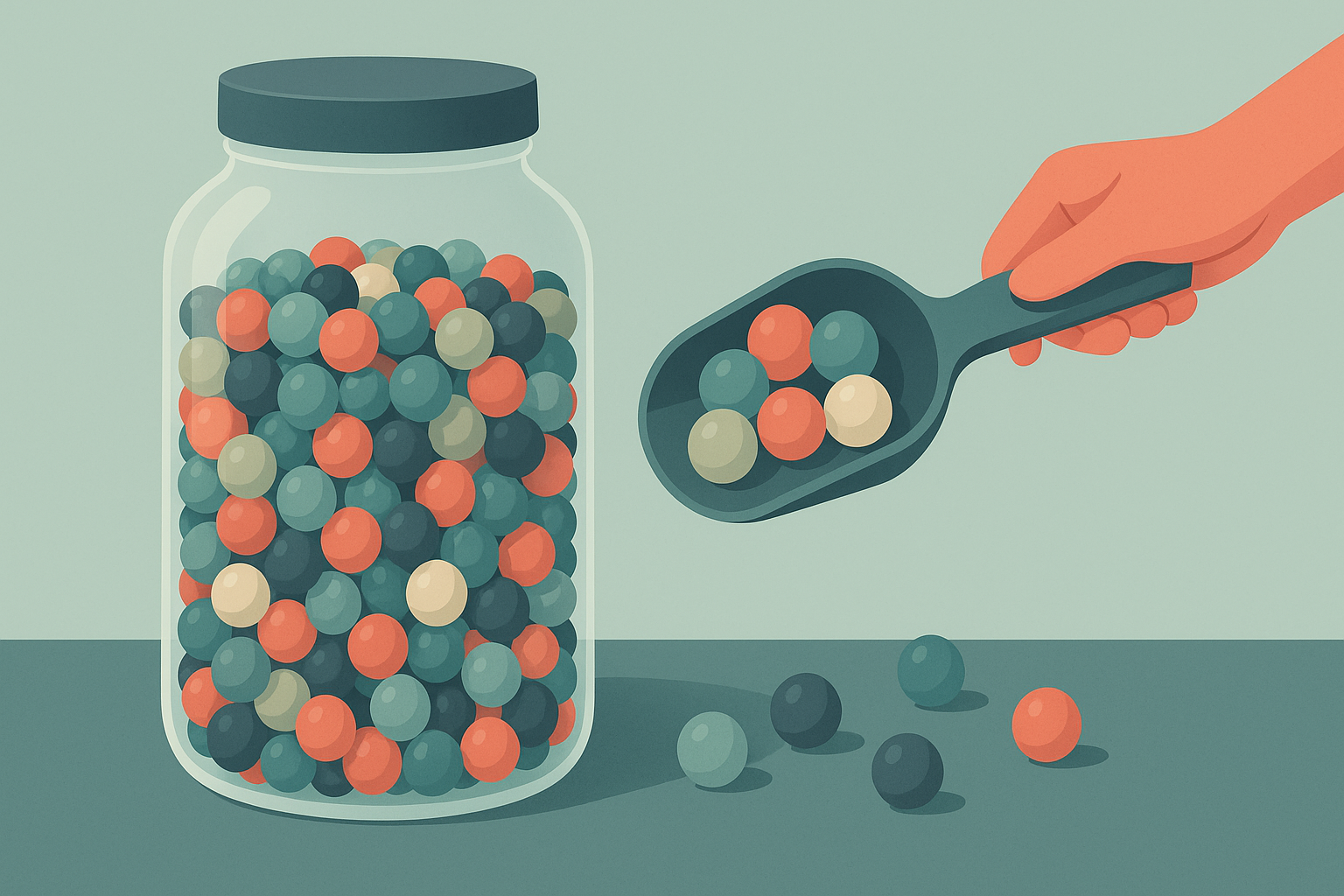 Sampling: How a Small Group Can Reveal a Big Population — illustration