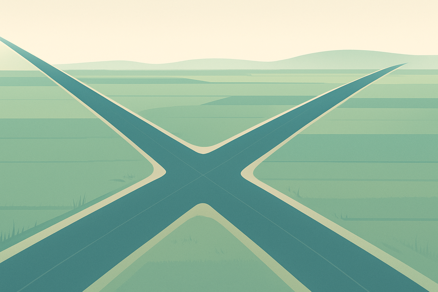 Systems of Linear Equations: Where Two Lines Collide — illustration