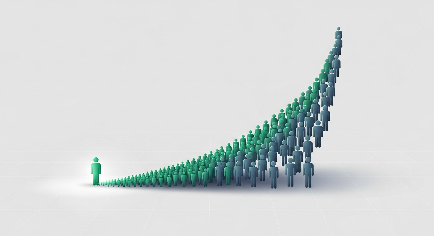 Zombie Outbreak: The Knee of Exponential Growth — illustration