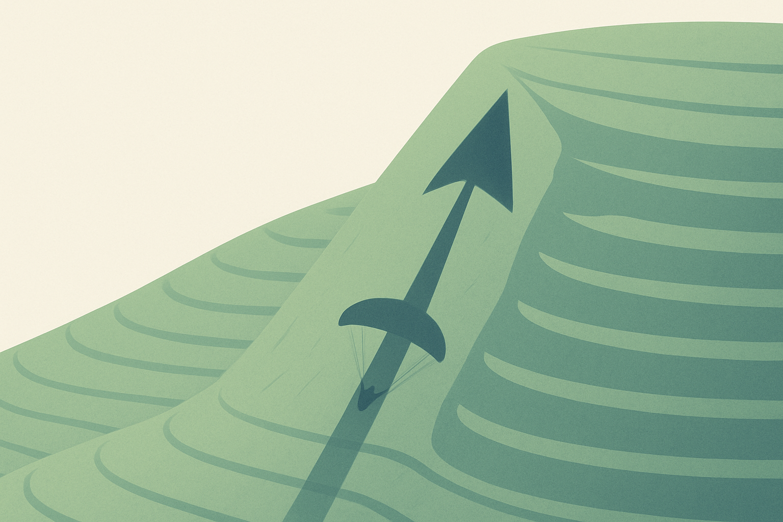 The Gradient: The Compass of Steepest Ascent — illustration