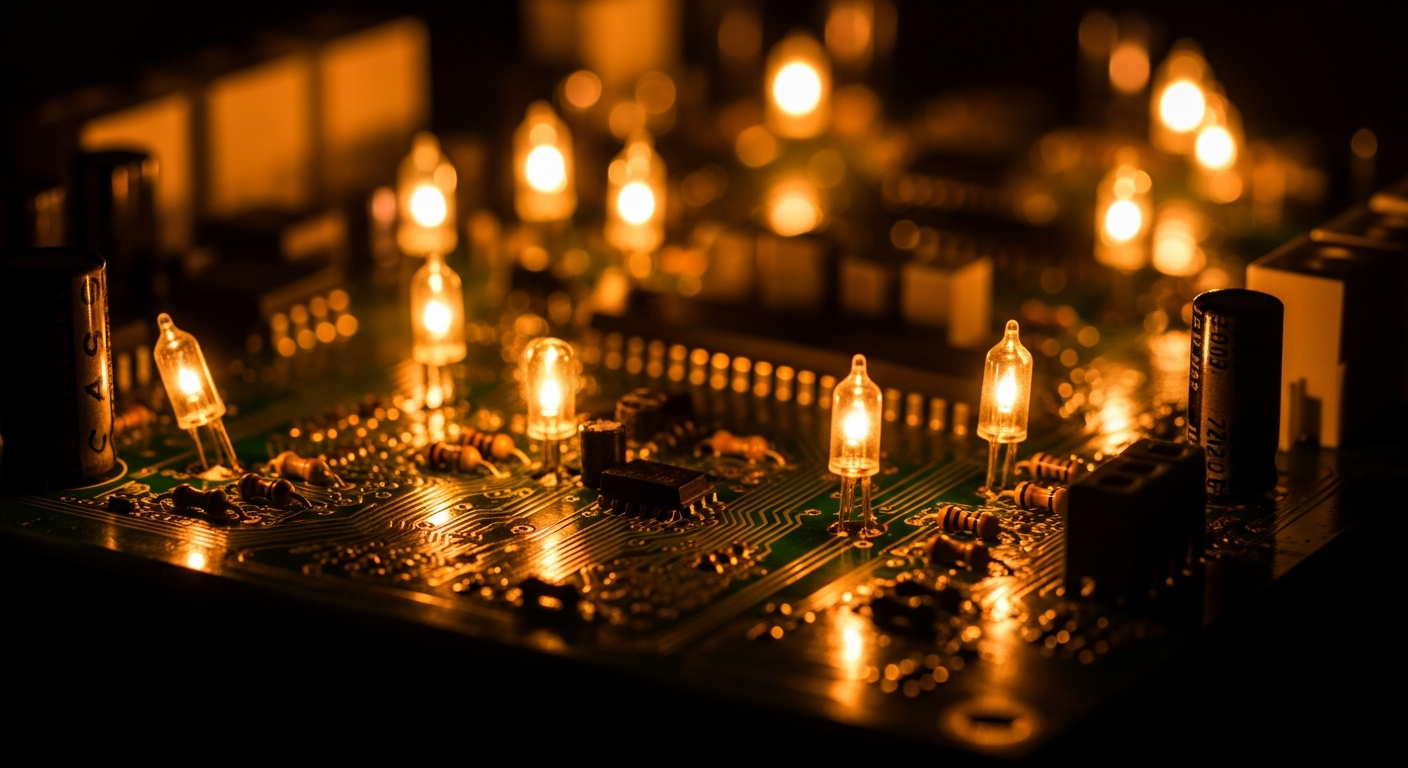 Current, Voltage & Circuits — illustration