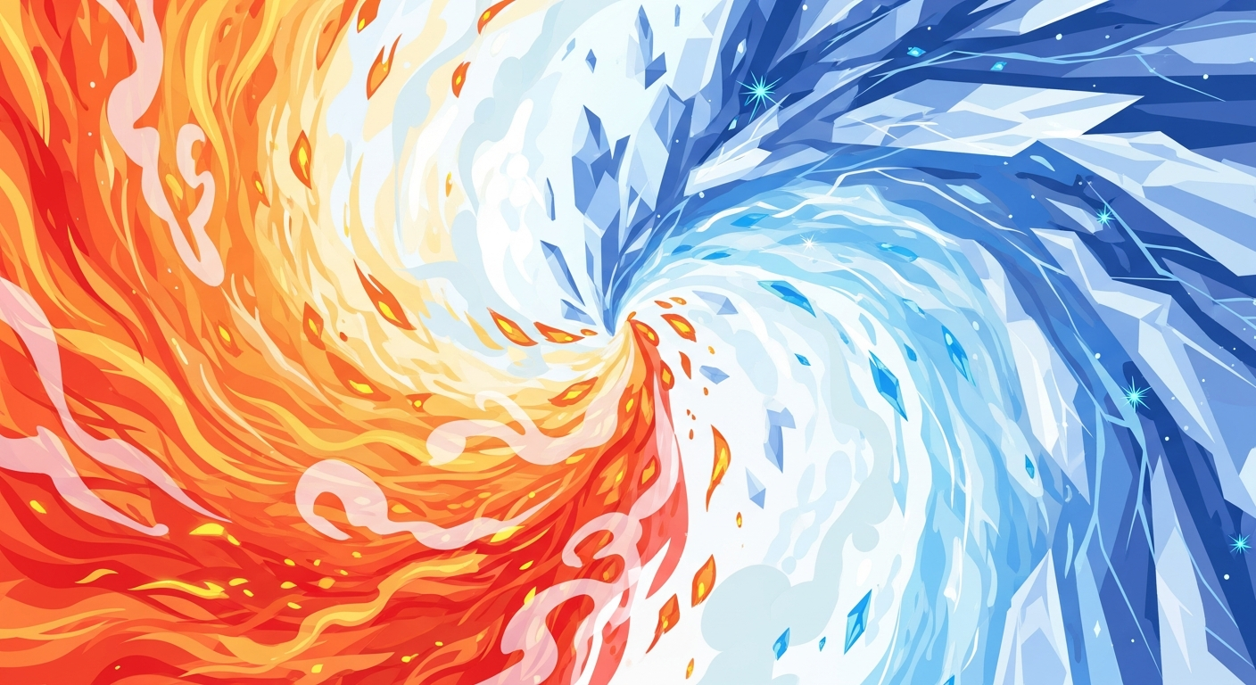 Temperature vs. Heat — illustration