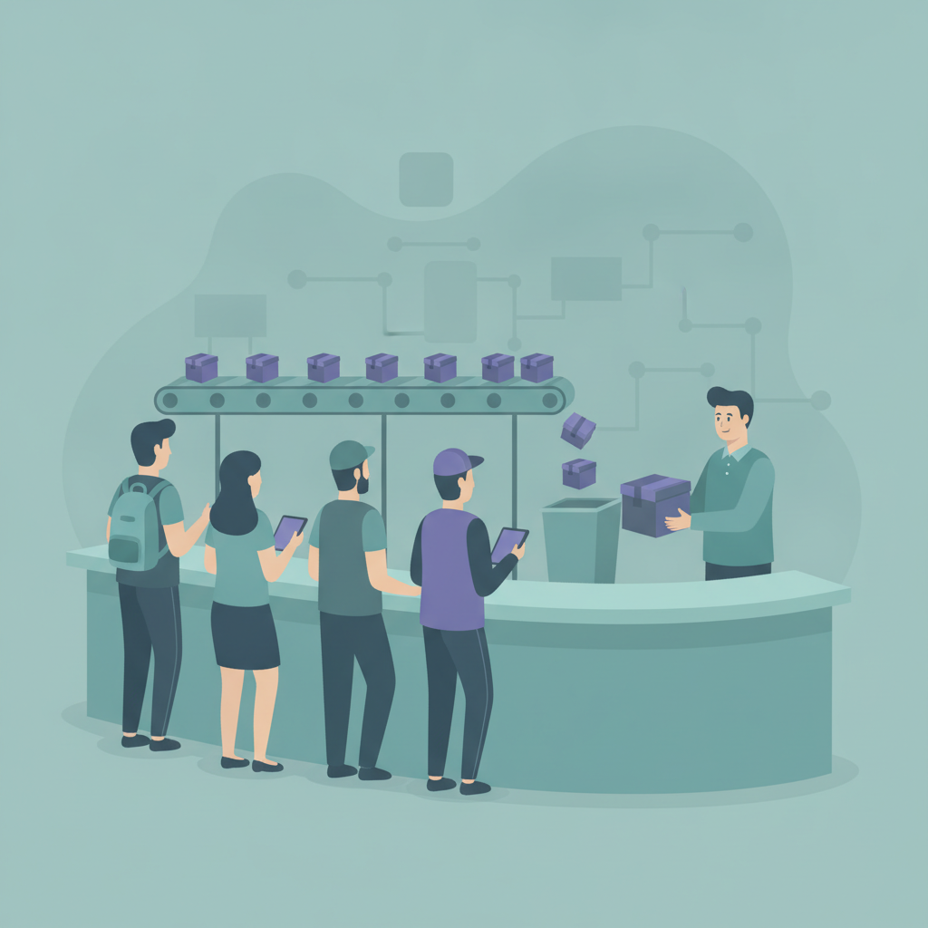 The Poisson Process, Gamma Waiting Times & Queues — illustration
