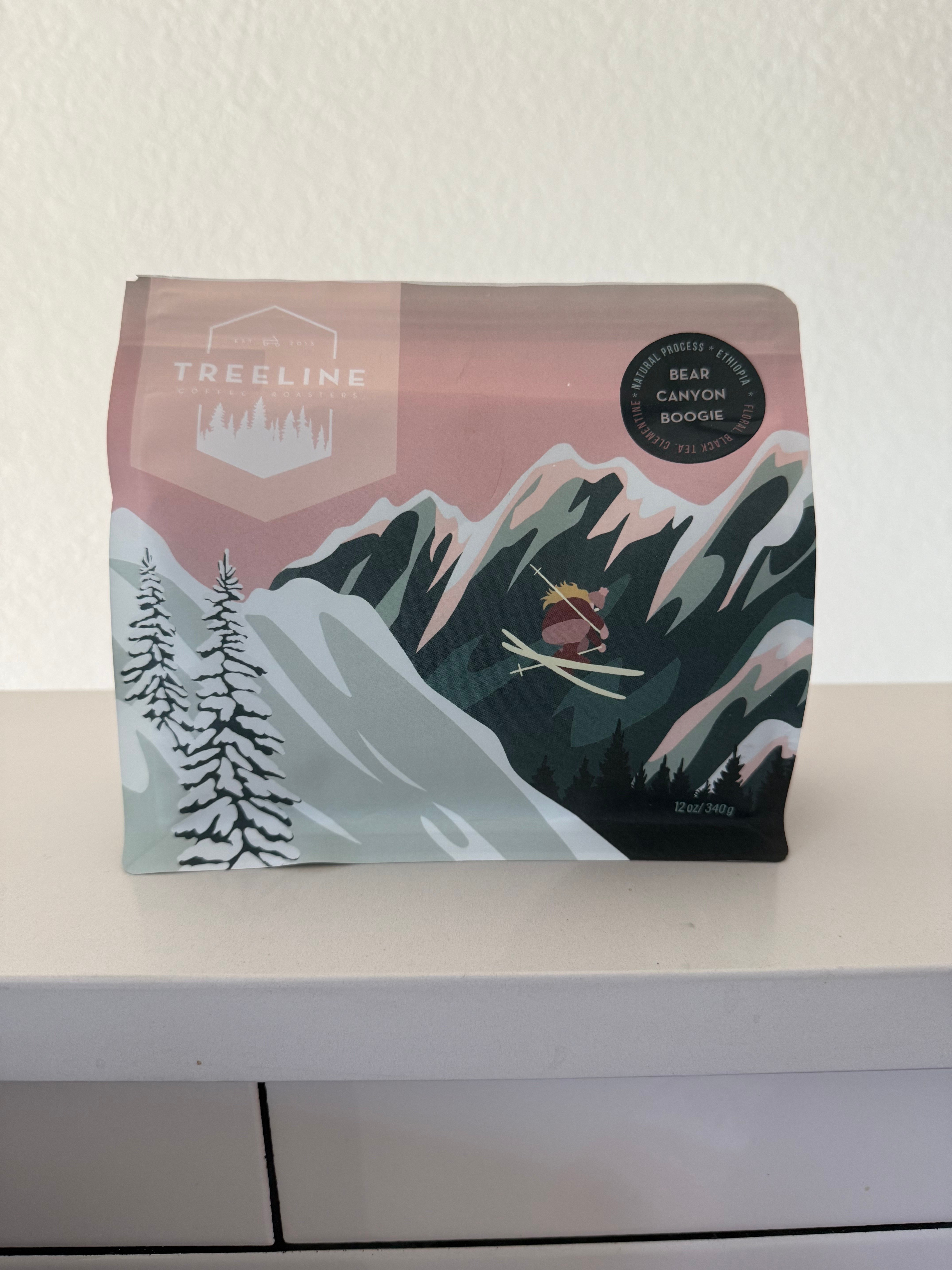 Coffee bag artwork for Bear Canyon Boogie