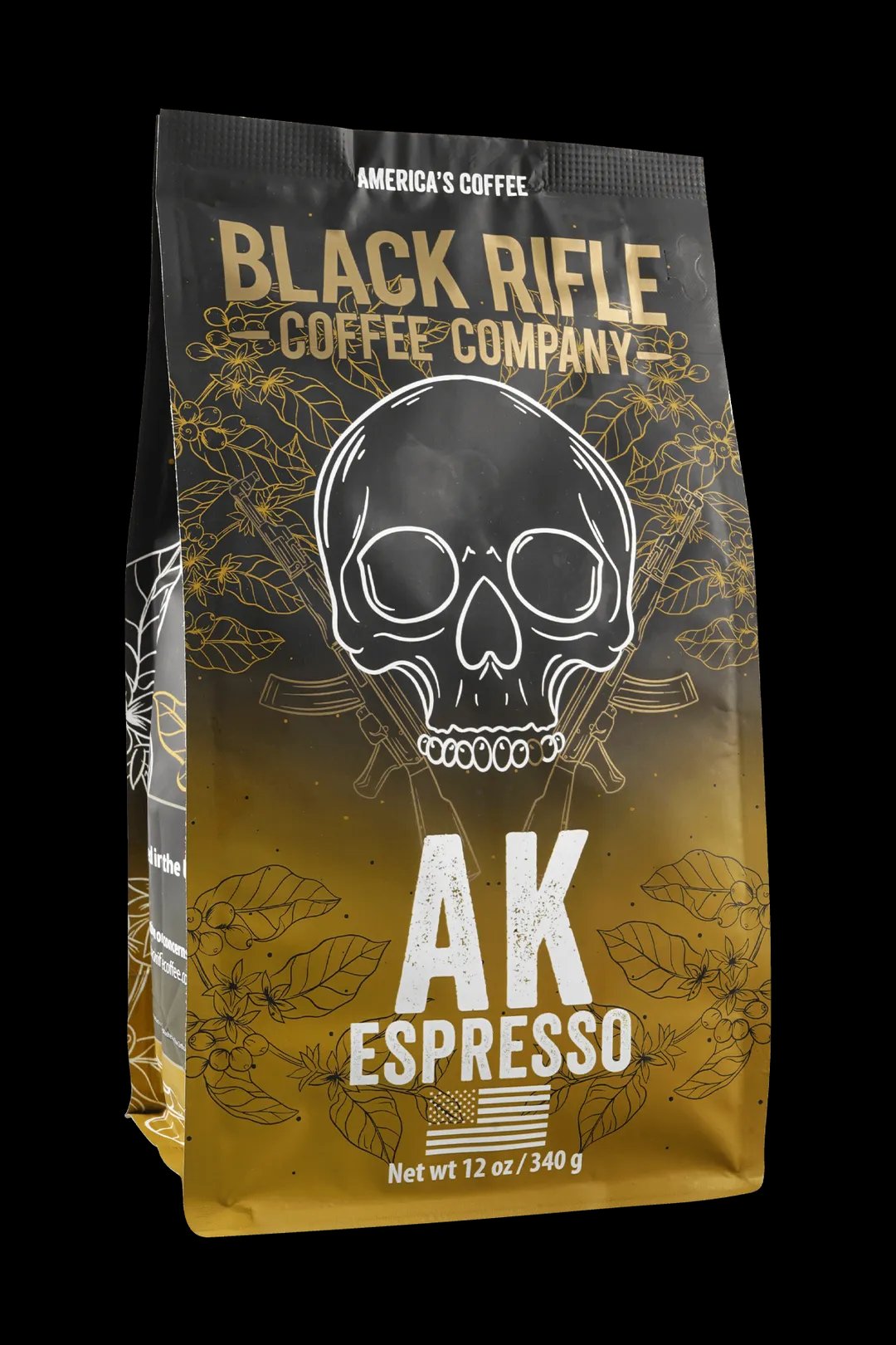 Coffee bag artwork for AK Espresso