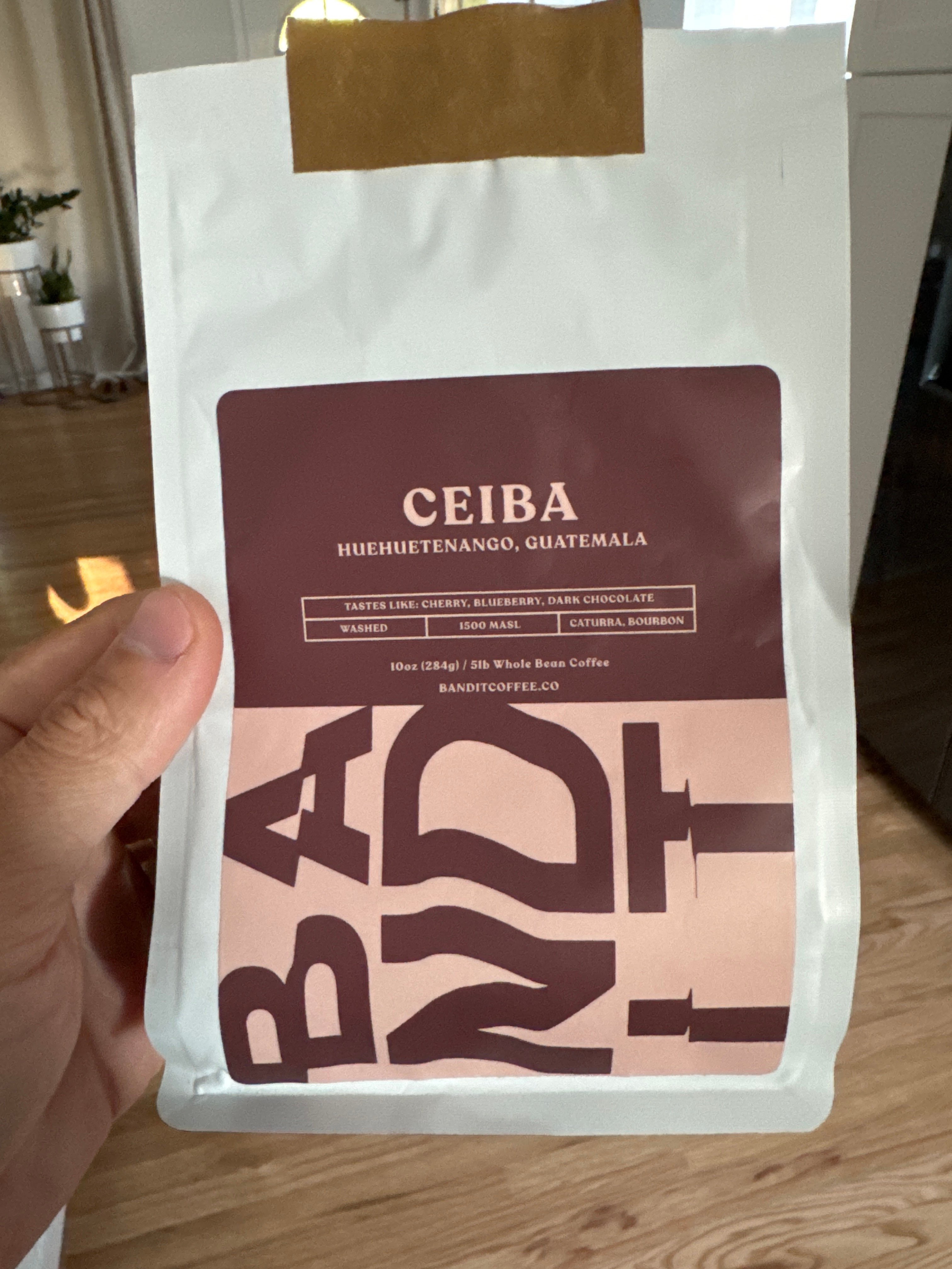 Coffee bag artwork for Ceiba