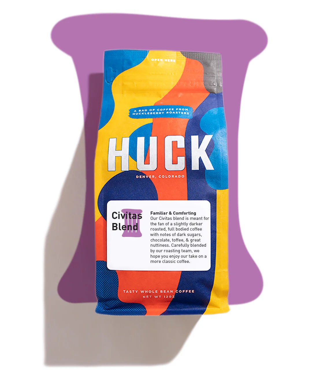 Coffee bag artwork for Civitas Blend