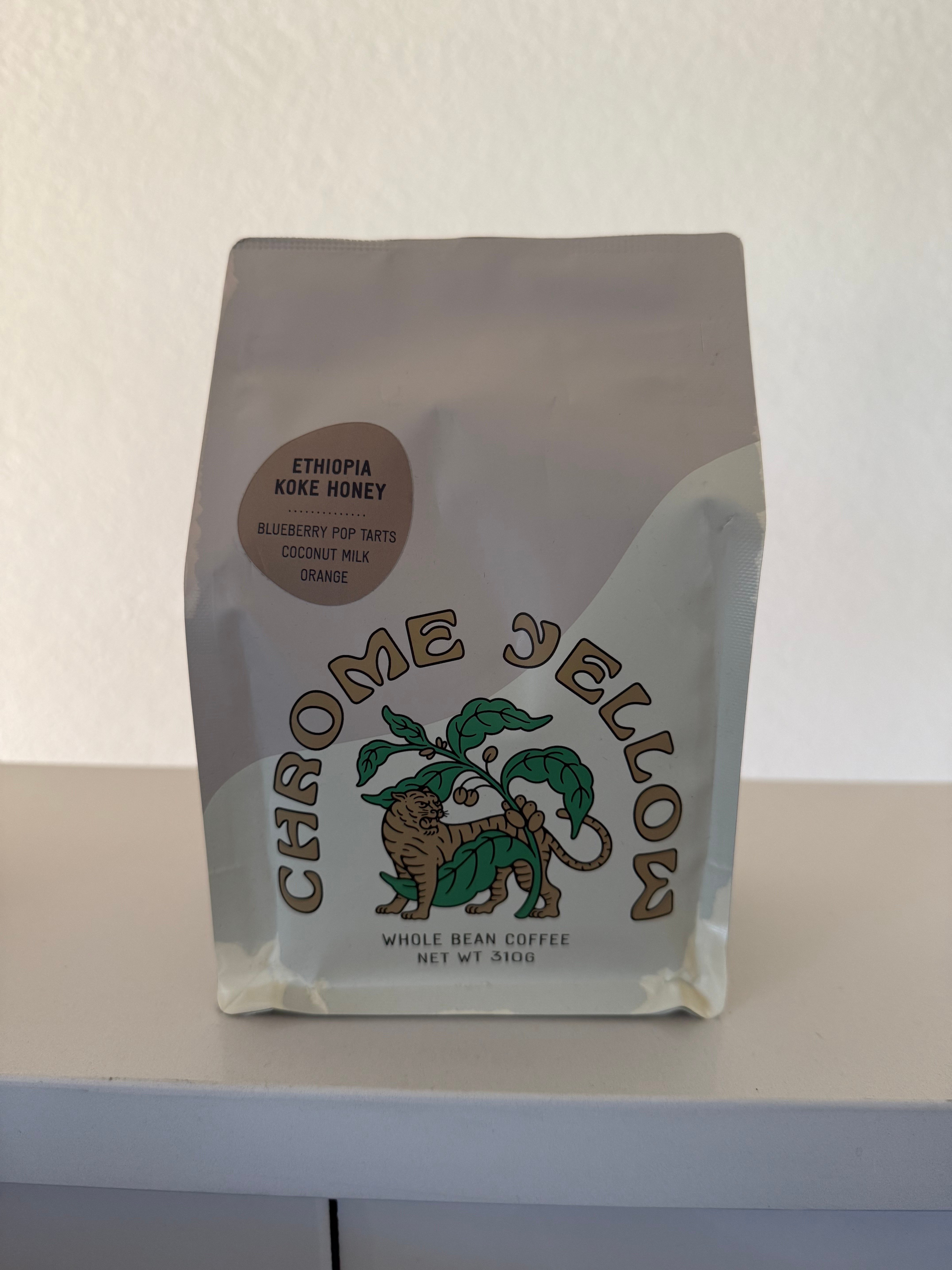 Coffee bag artwork for Ethiopia Koke Honey