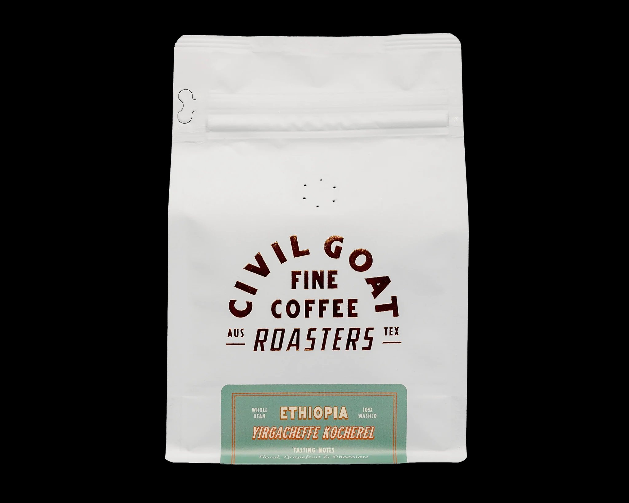 Coffee bag artwork for Civil Goat Ethiopia Yirgacheffe