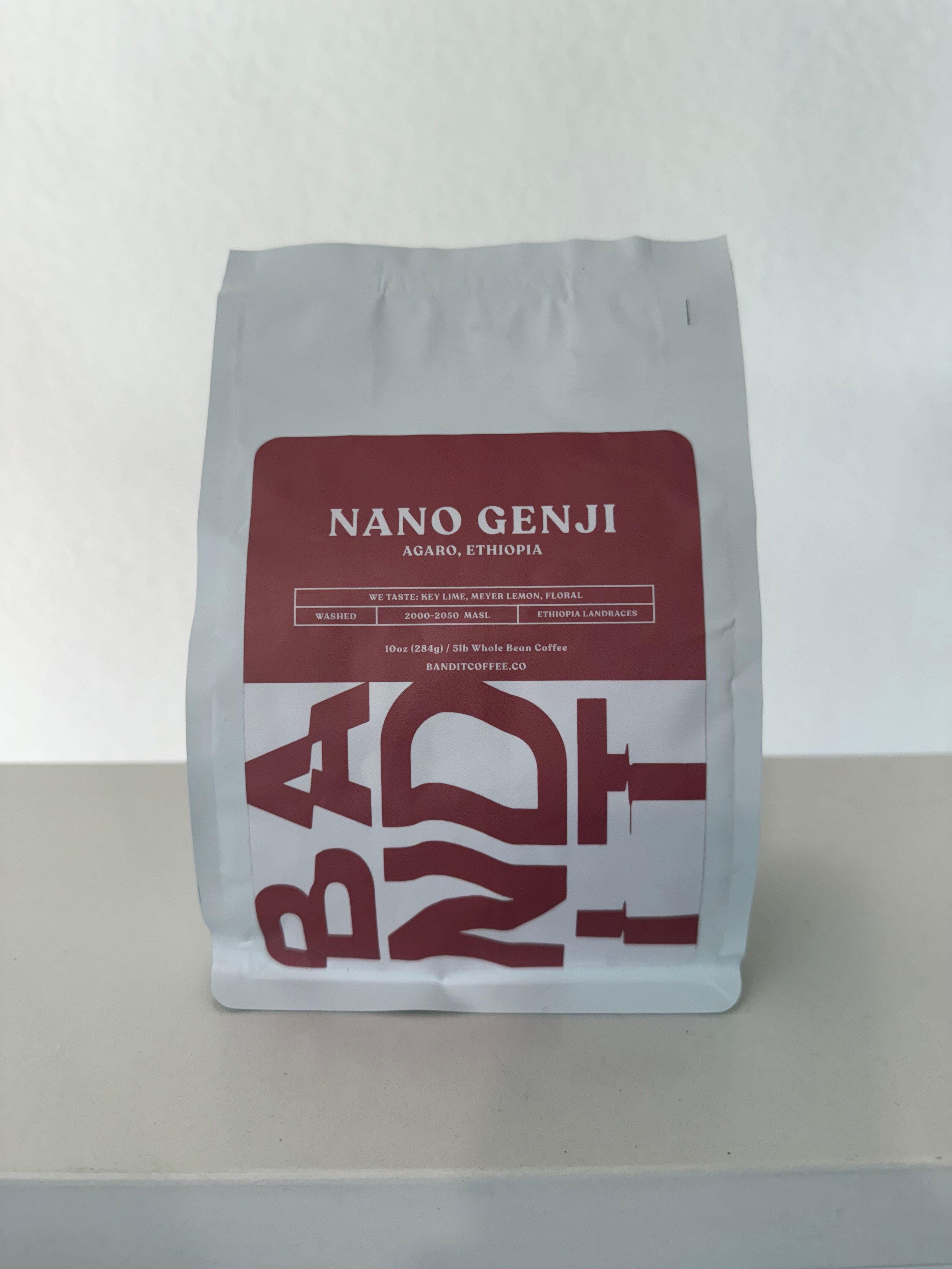 Coffee bag artwork for Nano Genji