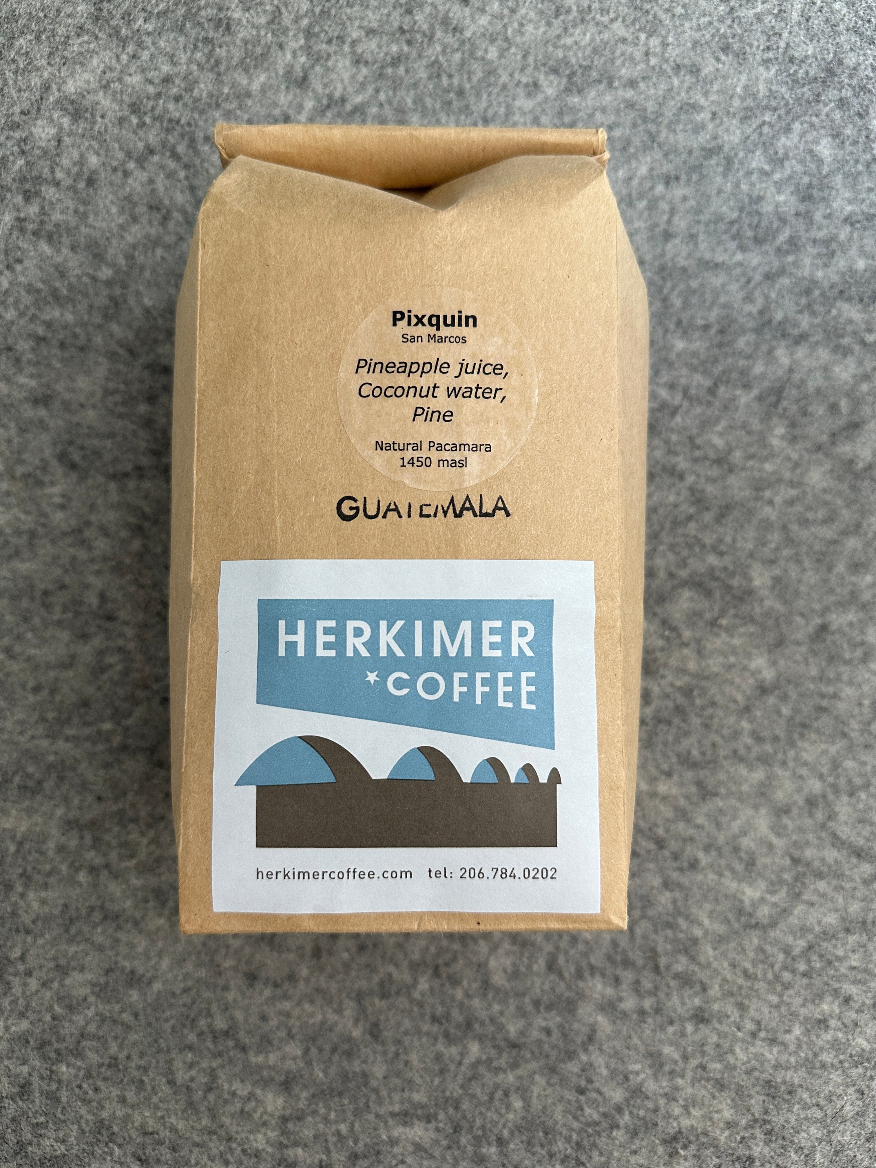 Coffee bag artwork for Guatemala Pixquin