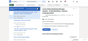 Stellenanzeigen auf LinkedIn
