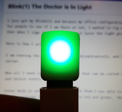 Blink(1) Green Light Image