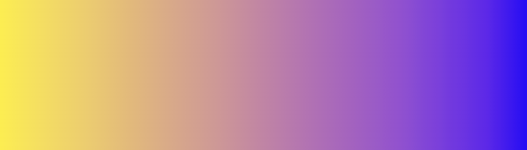 A gradient that goes from yellow to blue, but has a nice pink/purple transition