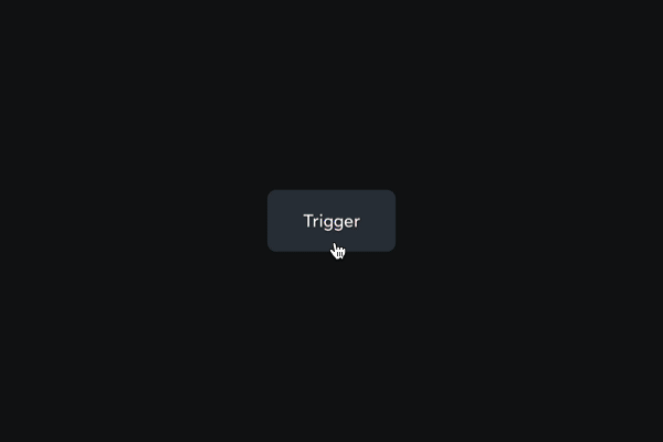 A “Like” button sits under a slider labeled “Chaos”, currently set to 50%. The button is clicked and several colorful particles pop out. The slider is dragged to 0%, and the resulting effect is very symmetrical and orderly. The slider is dragged to 100% and the particles become much more wild and unconstrained, flickering between colors and slowly fading away.