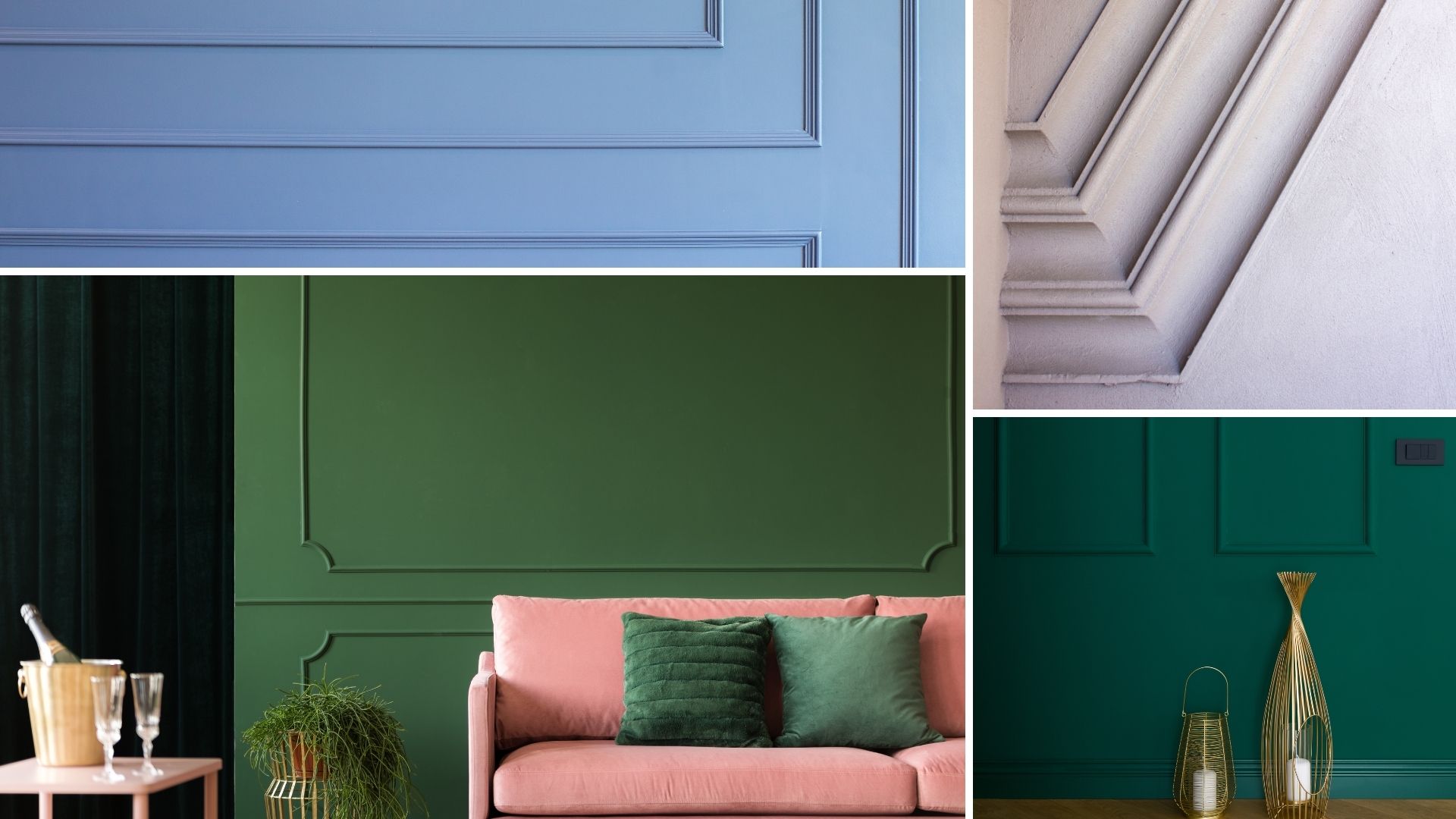 Oldalfali díszléc példák festett falon