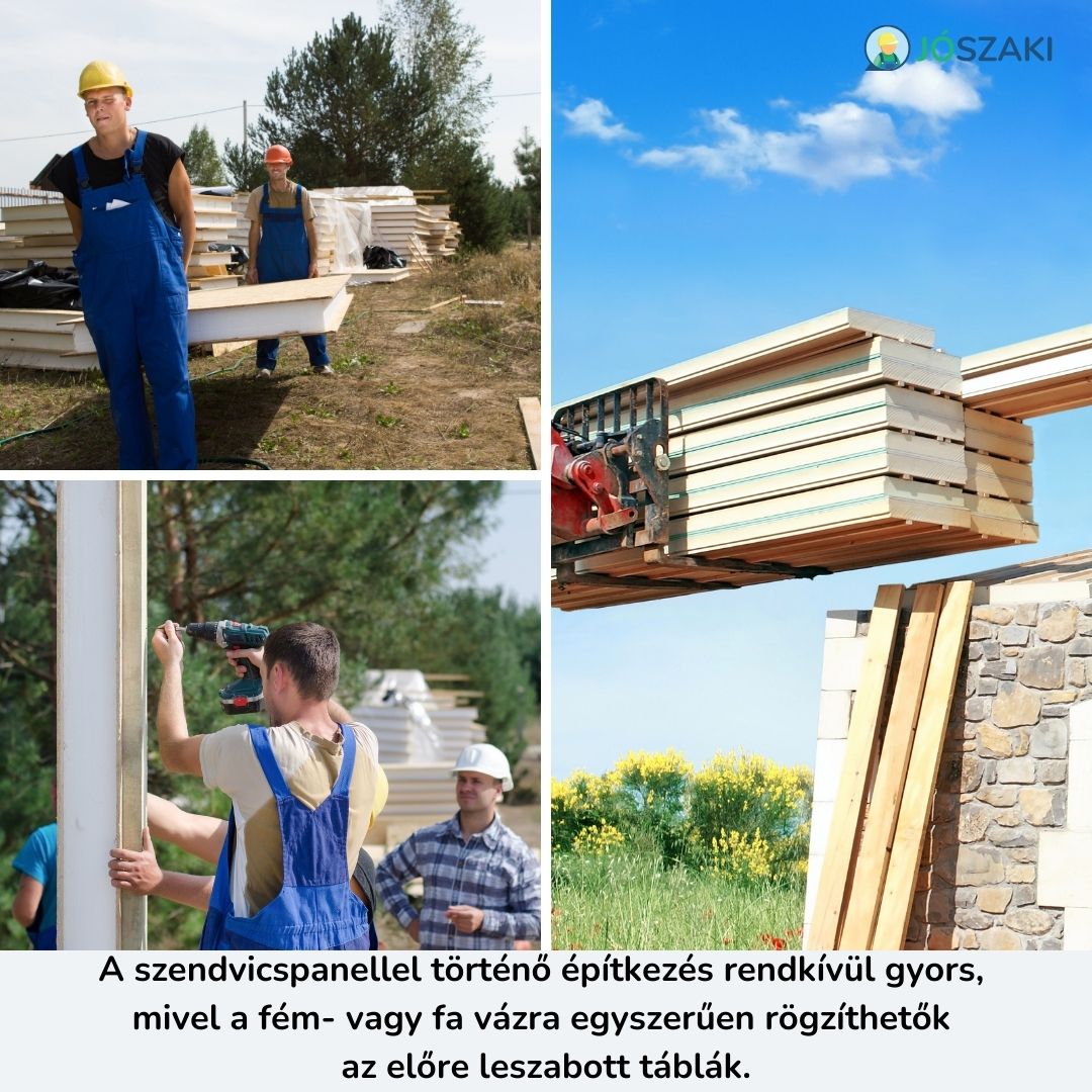 Szendvicspanellel való építkezés menete