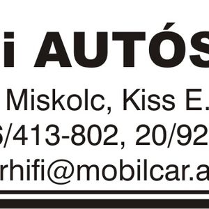 Car-Hifi Trade Kft Autószerelő Miskolc Miskolc 