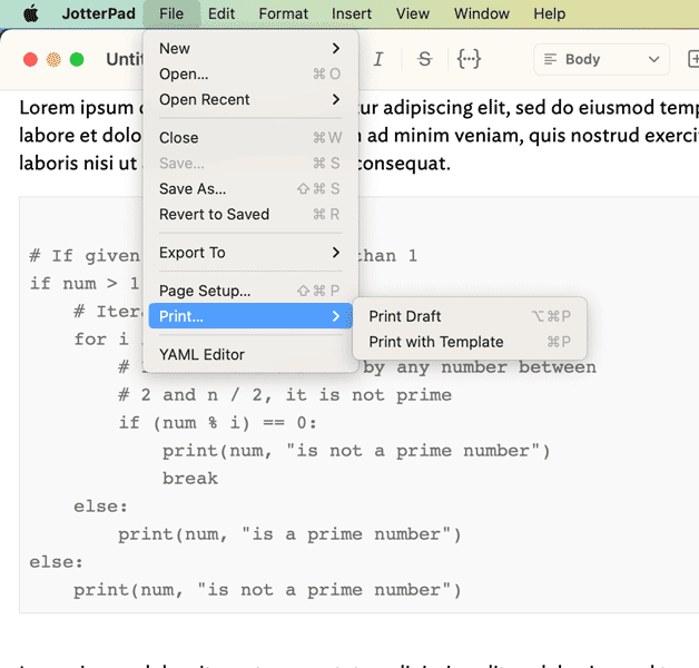 Online Markdown & Fountain WYSIWYG Editor - JotterPad