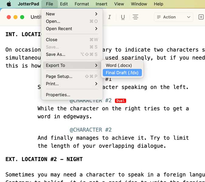 Online Markdown & Fountain WYSIWYG Editor JotterPad