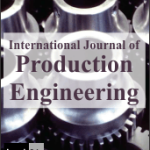 International Journal of Production Engineering Cover