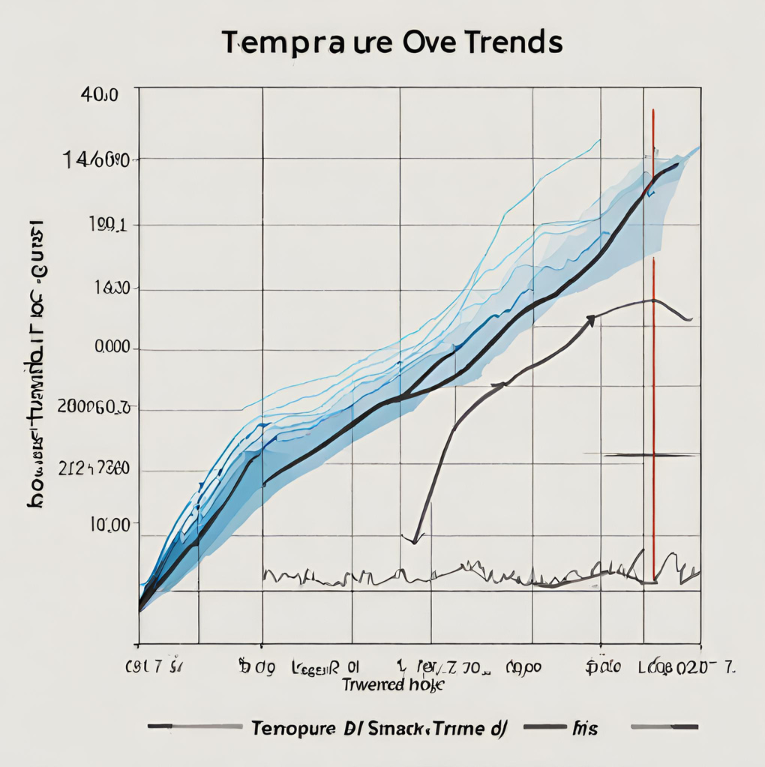 Example Figure: Line Graph Showing
  Temperature Trends Over Time