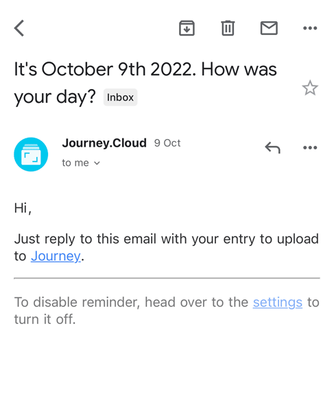 E-mail Reminder