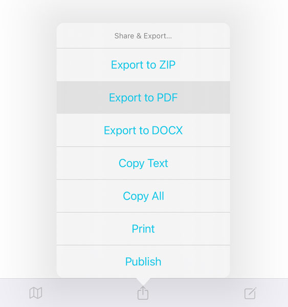 Export to PDF