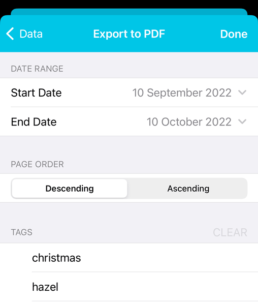 Export to PDF