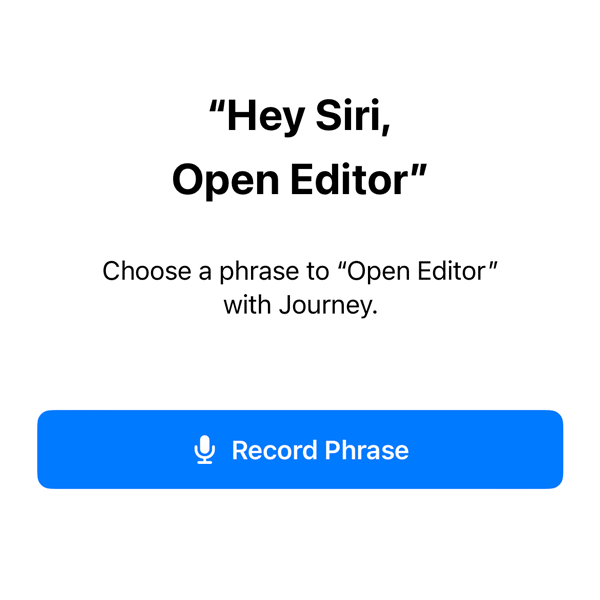 Siri Shortcuts