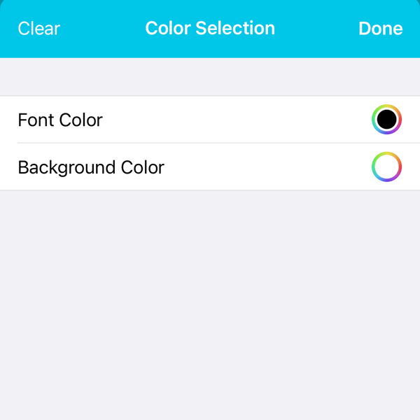 Text Color