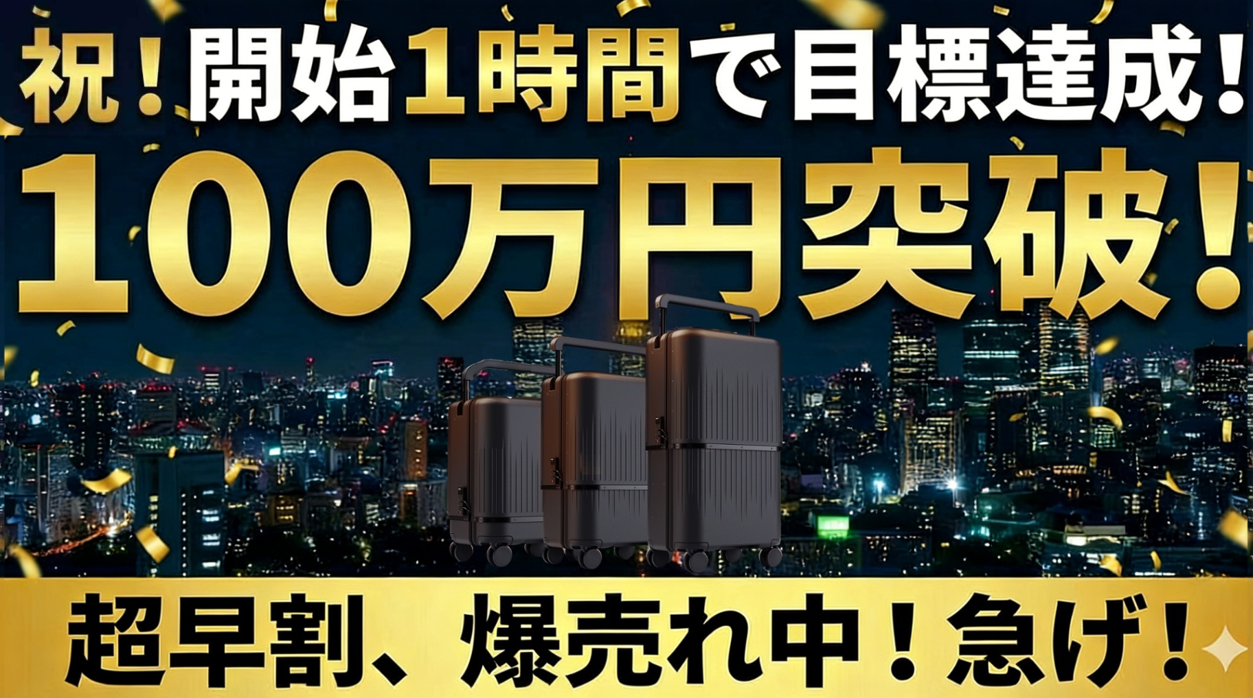 【開始1時間で100万円突破】機内持ち込み⇔預け入れサイズを自在に変える。進化した「形が変わるスーツケース」VELO第3世代、CAMPFIREにて先行販売開始！ 〜
